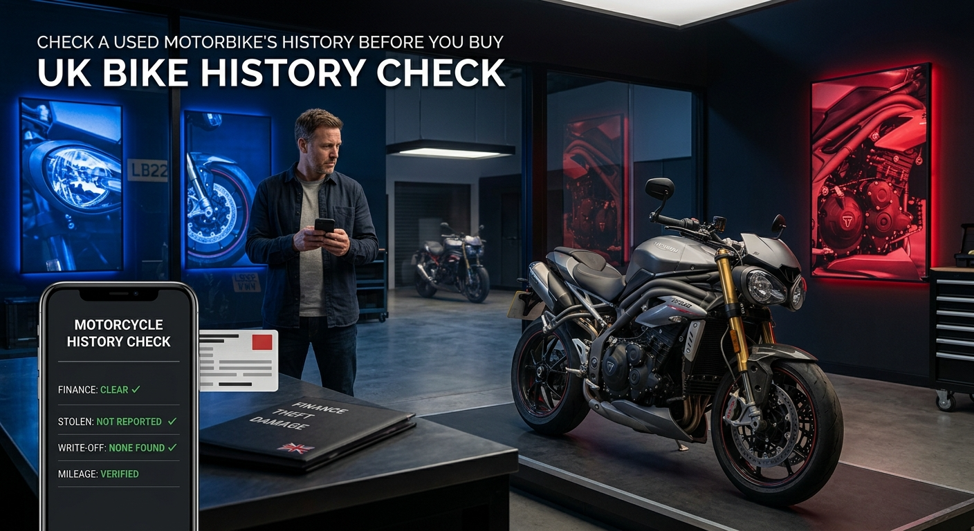 How to Check a Used Motorbike’s History Before Buying in the UK